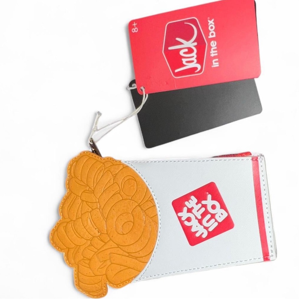Loungefly White and Orange Key & Card Holder